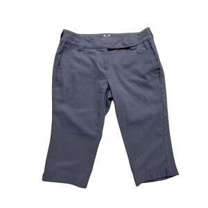 Oakley Womens Black Technical‎ Capri Pants Size 6 Golf Hiking Activewear Cropped